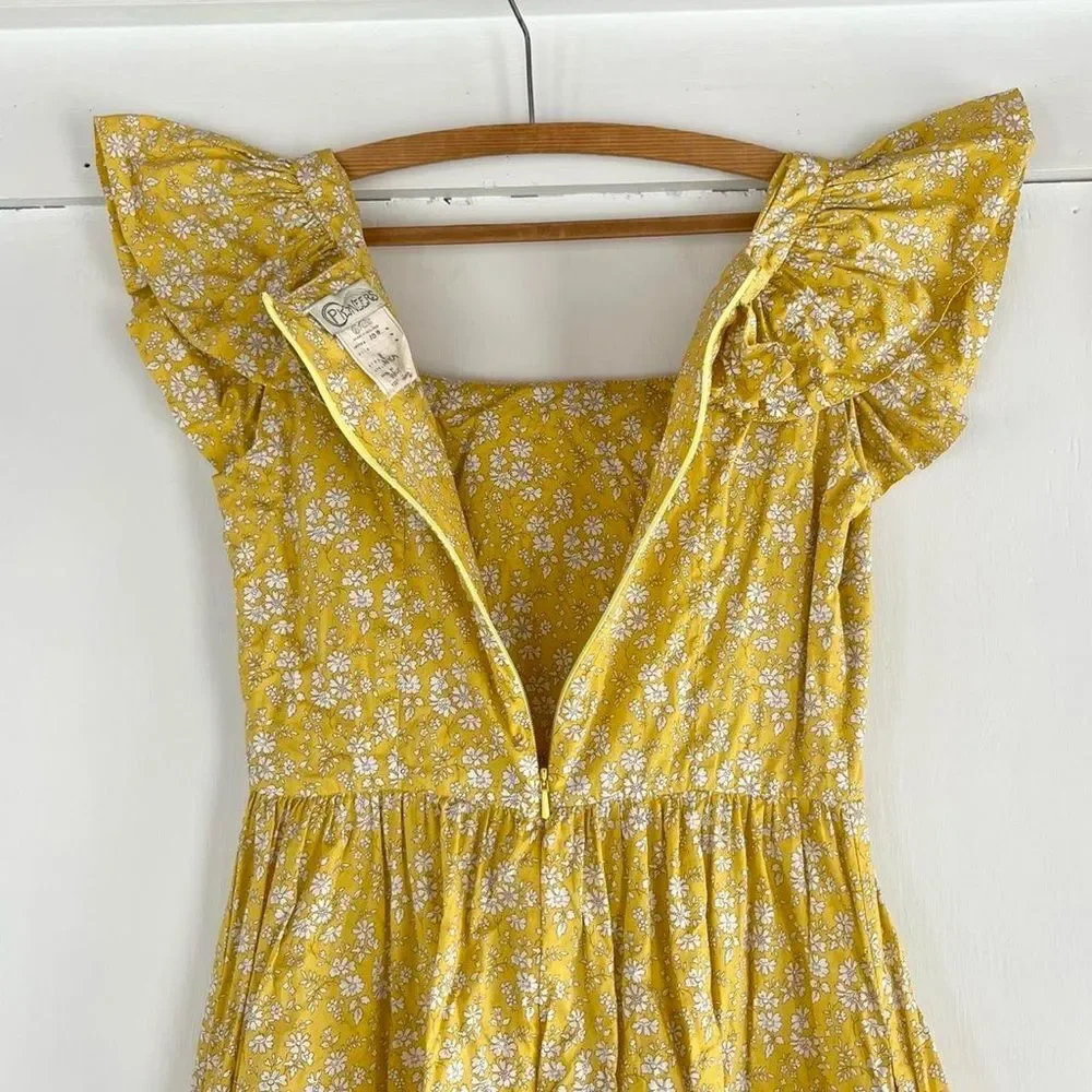 Rare $578 O Pioneers Nora Floral Cotton Ruffle Cottage Dress 4 Womens Small 0 2 - Picture 5 of 5
